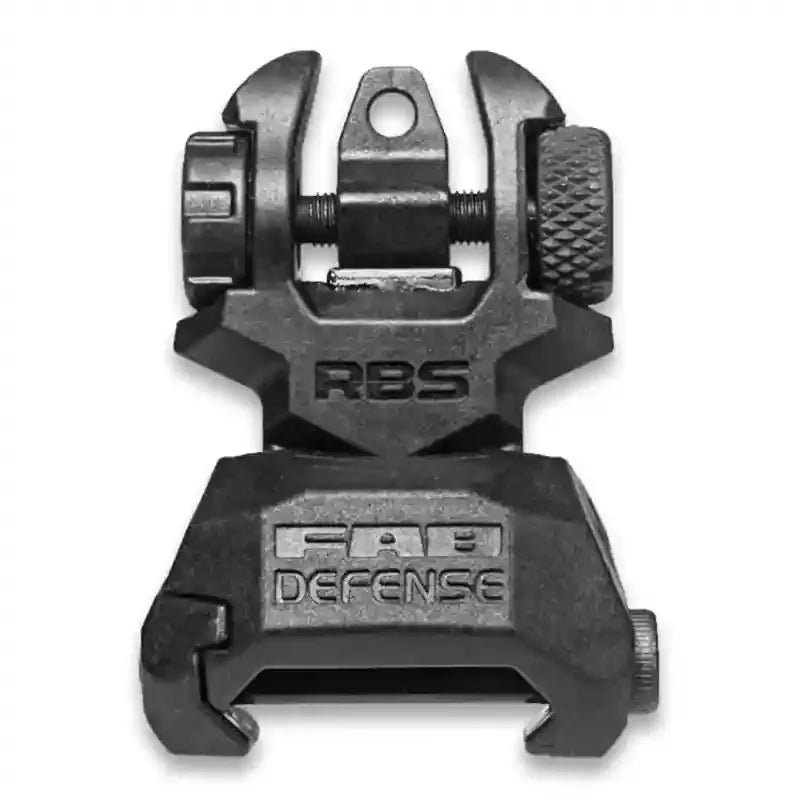 AR-15 Flip-Up Sights: FAB Defense RBS Rear Flip-Up Back-Up Sight