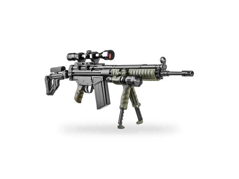 H&K G3 with FAB Defense stock, quad rail and bipod