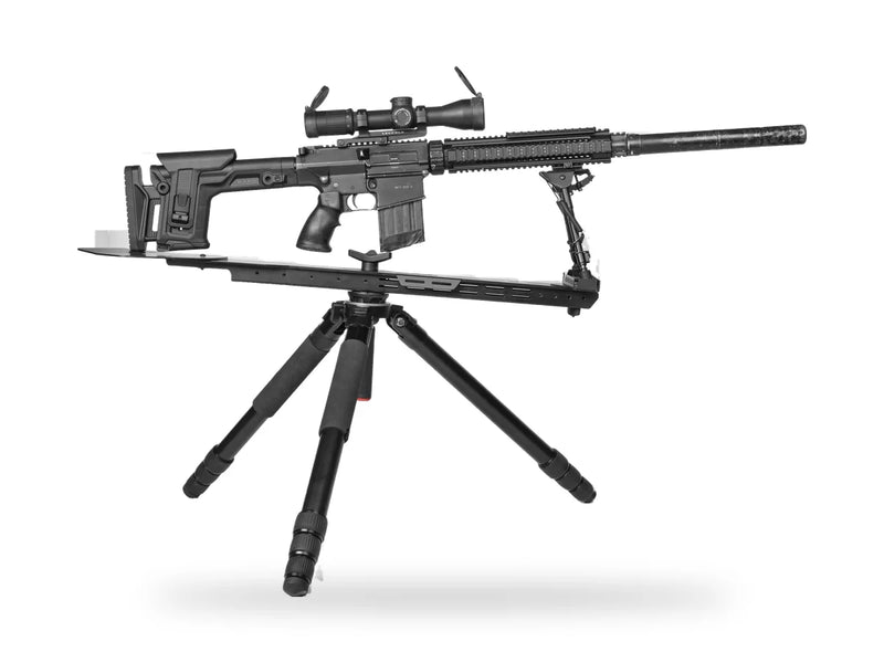 Precision rifle with FAB Defense precision stock and bipod