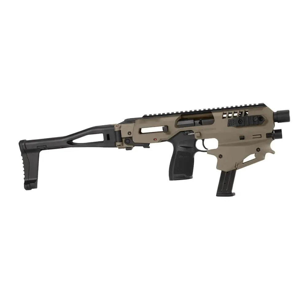CAA MCK P365 with flashlight and flip-up sights