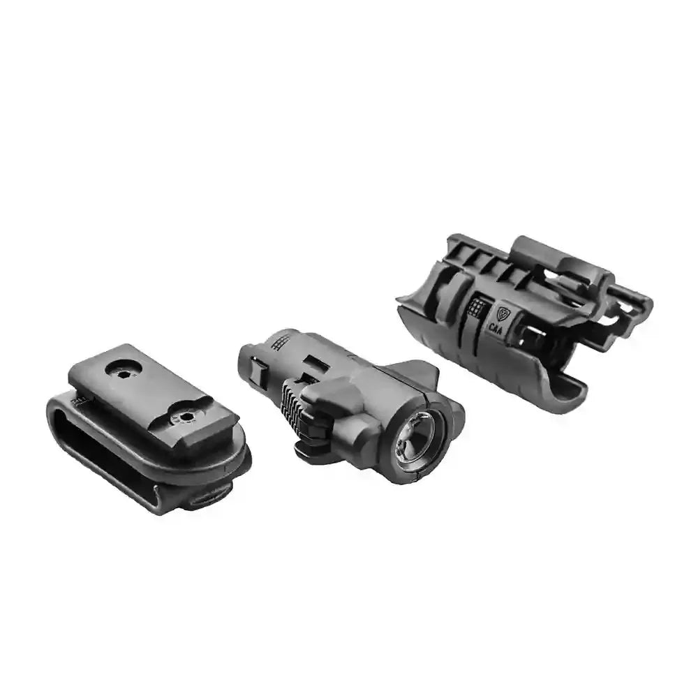 CAA 3-in-1 Micro RONI Flashlight with Pistol Mount & Belt Clip – view 6