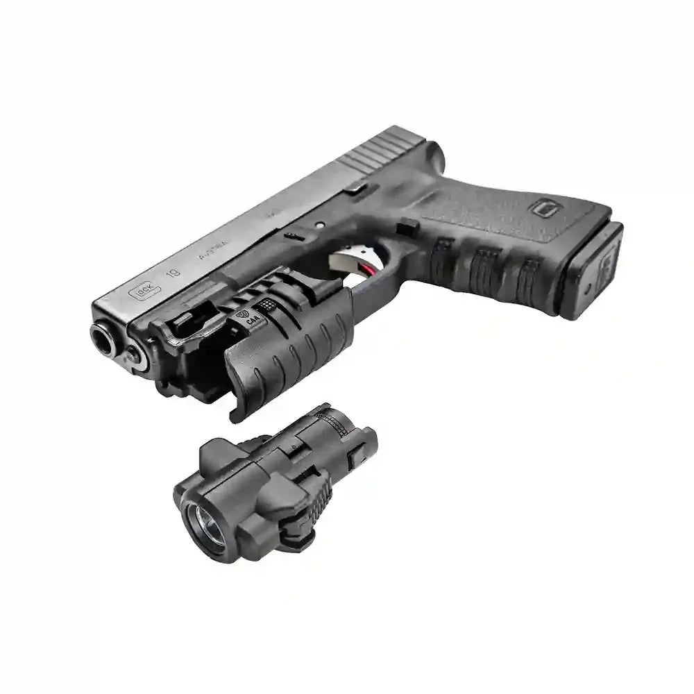 CAA 3-in-1 Micro RONI Flashlight with Pistol Mount & Belt Clip – view 7