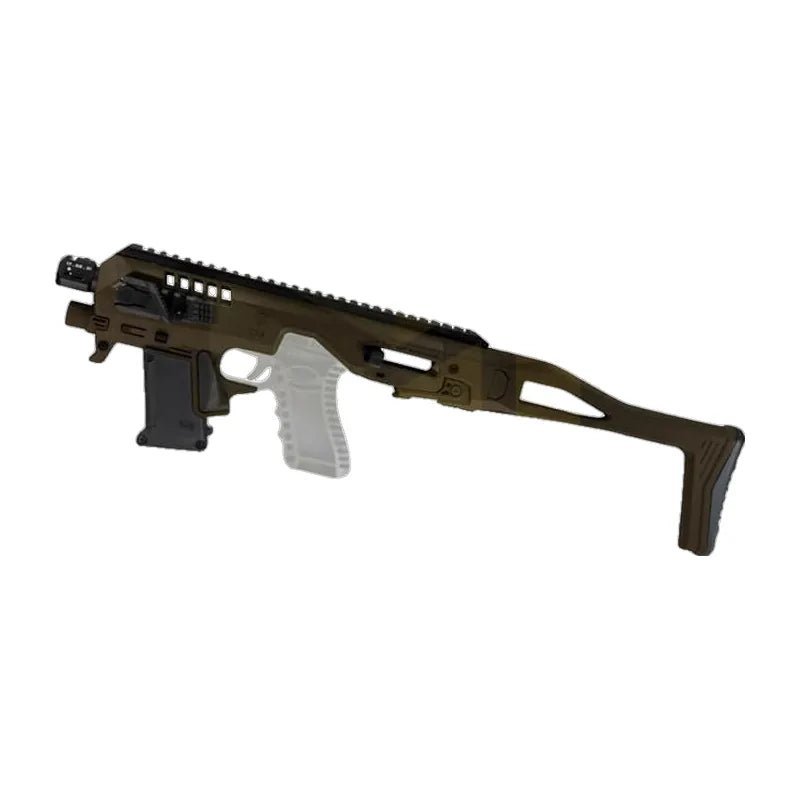 Micro RONI Gen 4X with stabilizing brace in flat dark earth