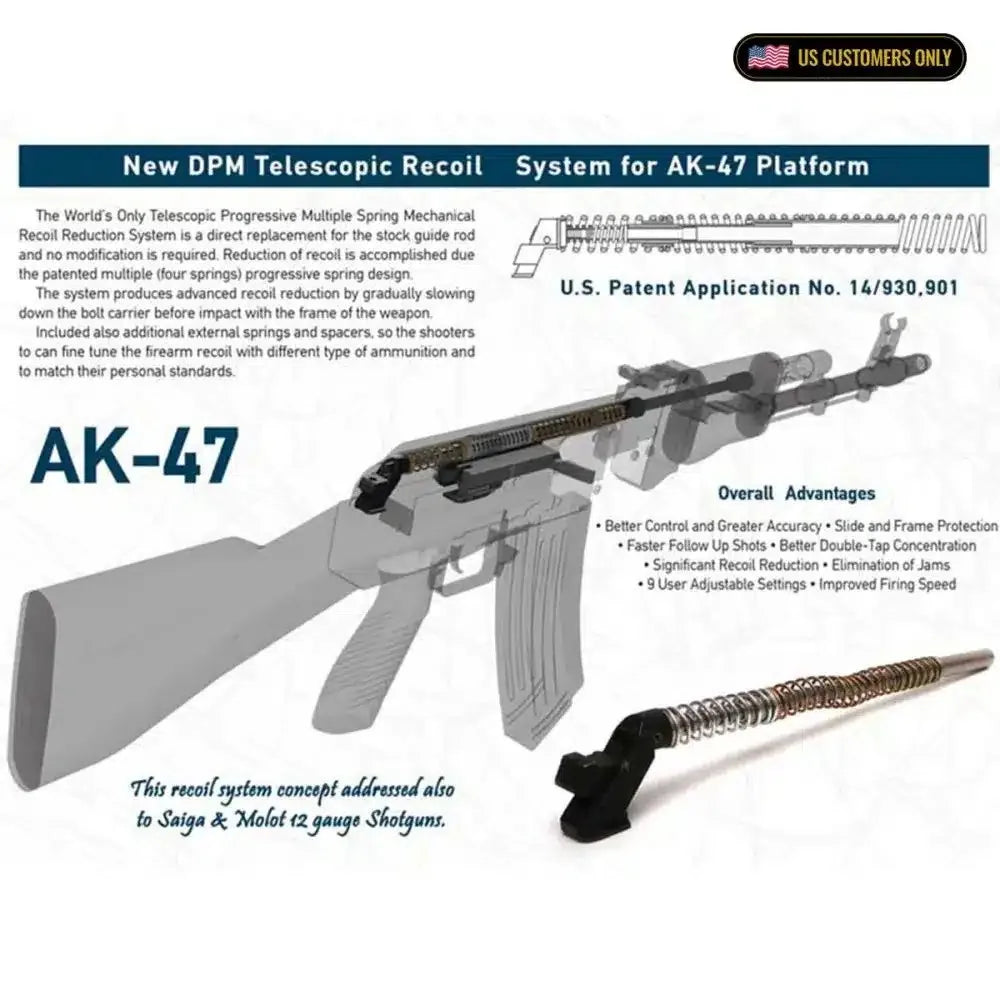 DPM recoil system for AK-47 rifles – view 4