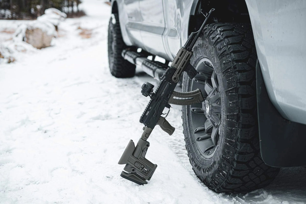 AK with FAB Defense PDC dust cover mount in the field