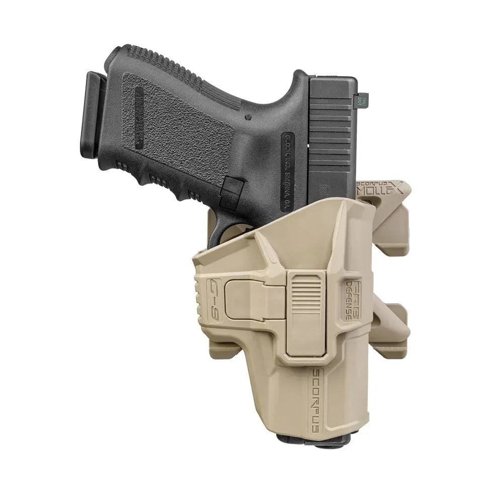 FAB Defense Scorpus MX Level 2 Holster with MOLLE, Paddle & Belt Adapters – view 3