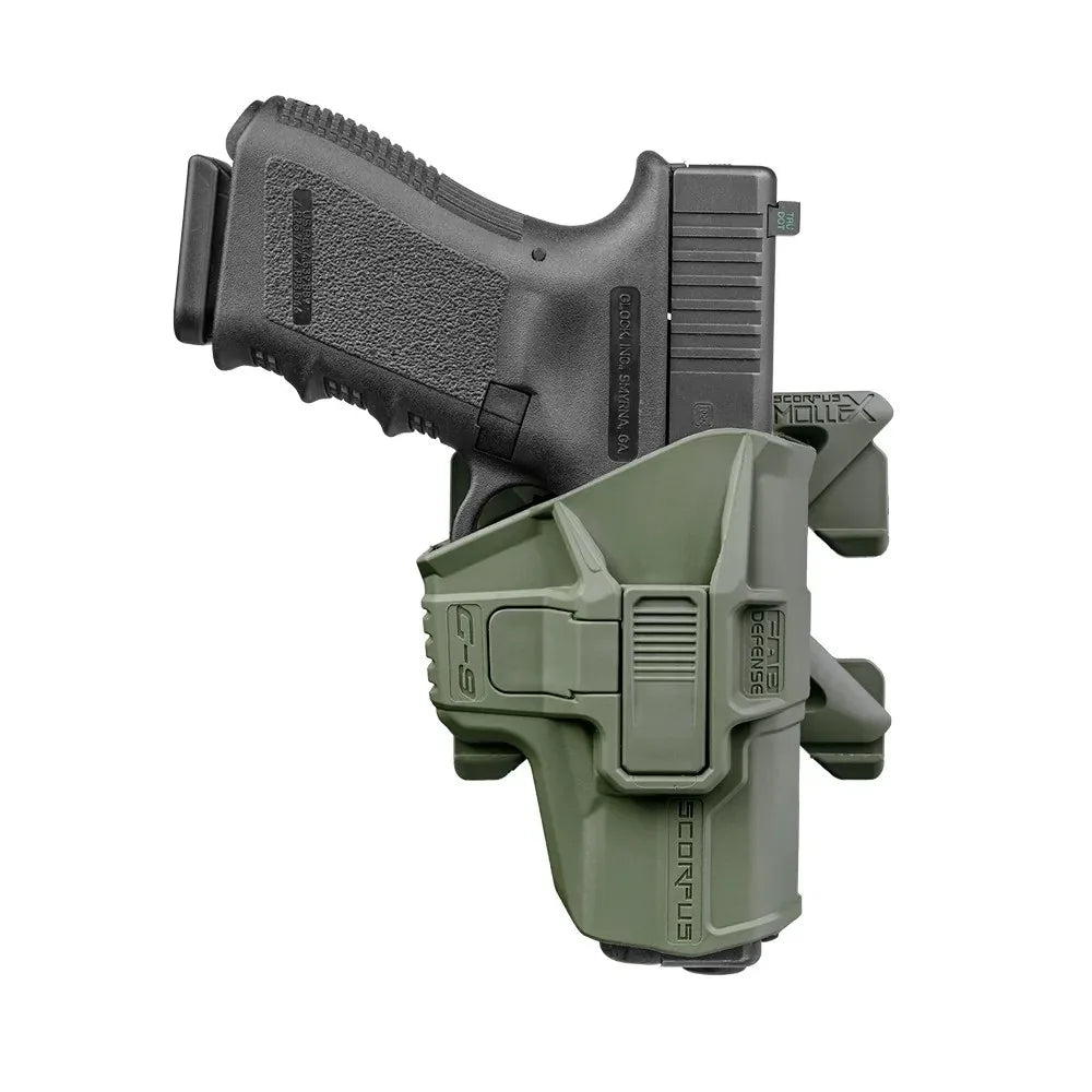 FAB Defense Scorpus MX Level 2 Holster with MOLLE, Paddle & Belt Adapters – view 4