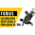 Fobus Level 2 duty holster for Glock with light, view 2