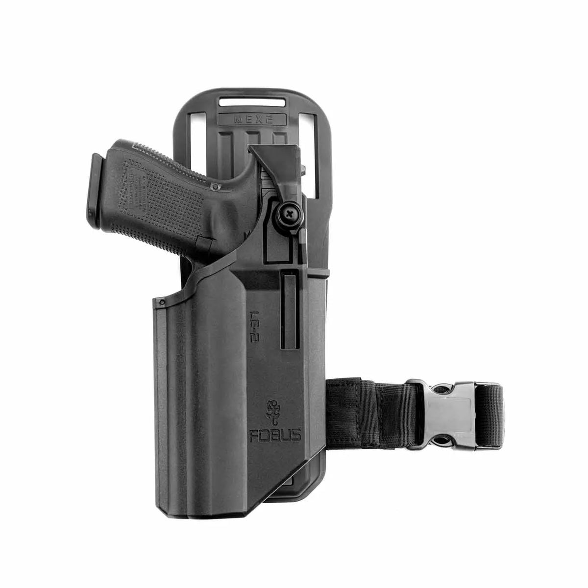 Fobus Level 2 duty holster for Glock with light, view 6