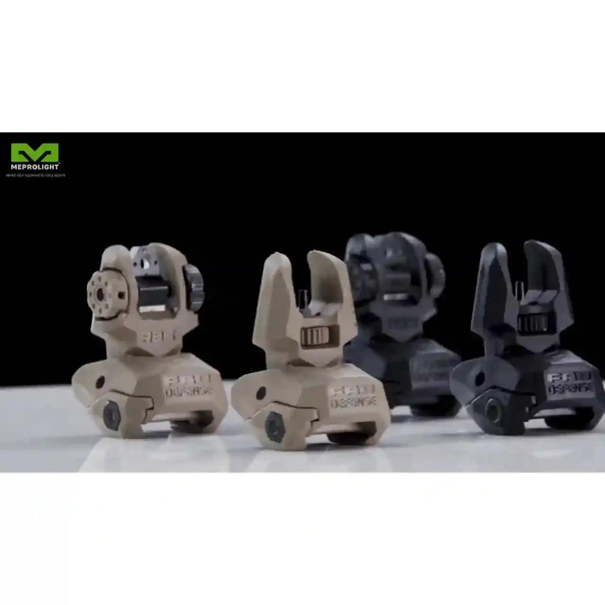 Meprolight FRBS tritium flip-up backup sights, view 2