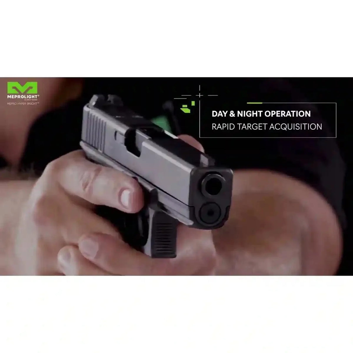 Meprolight Hyper-Bright tritium night sights for Kimber 1911, view 2