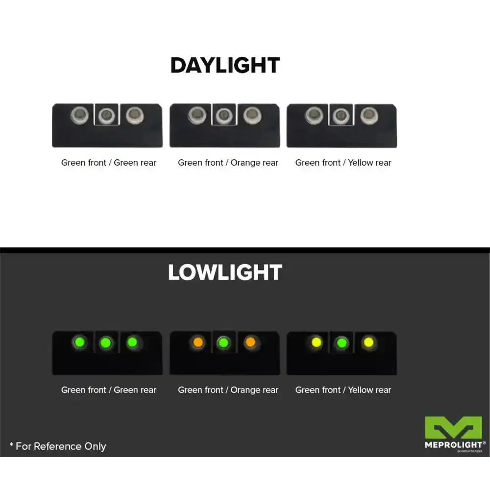 Meprolight Tru-Dot tritium night sights for Glock, view 7