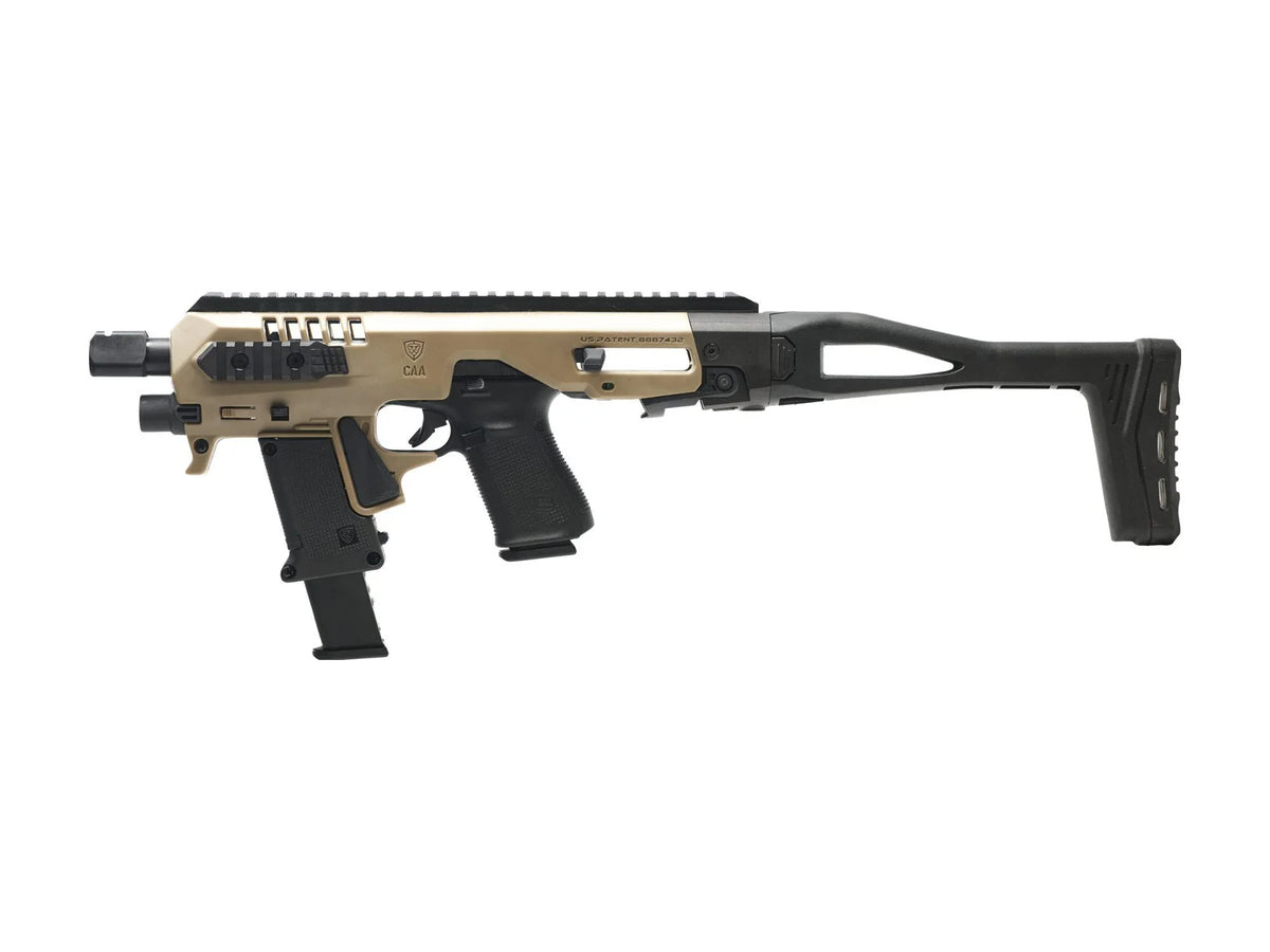 Micro RONI Gen 4X conversion kit, Flat Dark Earth, folding stock