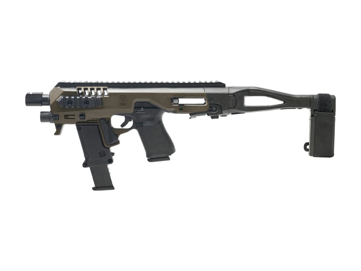Micro RONI Gen 4X conversion kit, Green, stabilizing brace