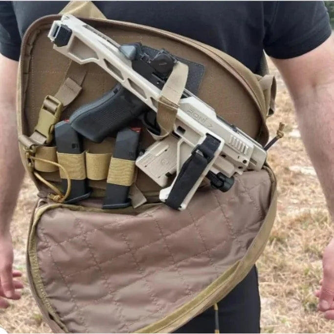 Quick deployment bag open with Micro RONI inside