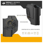 ORPAZ C-Series Level I holster for Glock 43 and Hellcat OSP, view 2