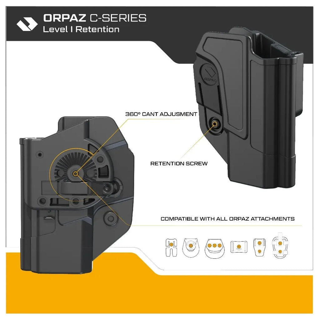 ORPAZ C-Series Level I holster for H&K USP, view 4