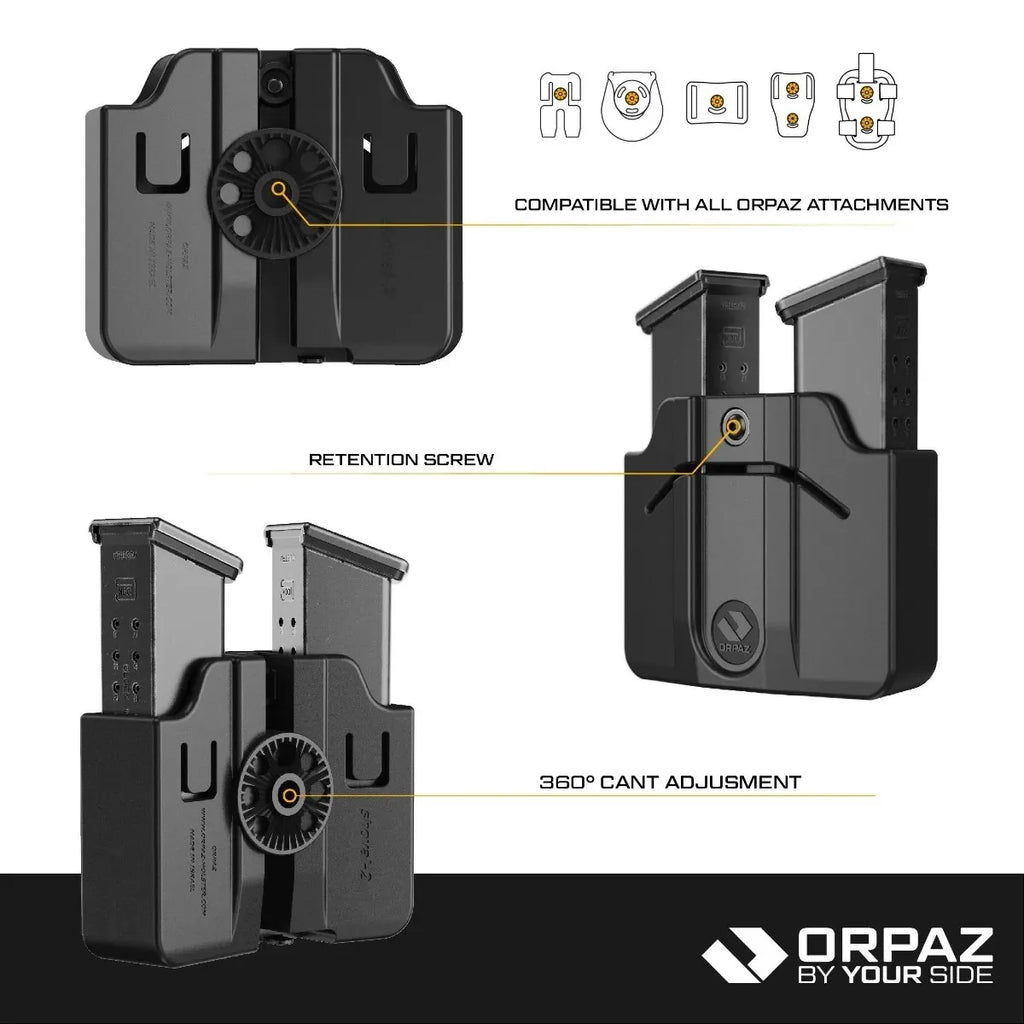ORPAZ double polymer magazine pouch with paddle – view 5