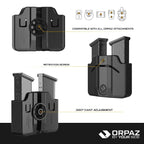 ORPAZ double polymer magazine pouch with paddle – view 5