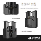 ORPAZ Double Steel Magazine Pouch with Paddle – view 6