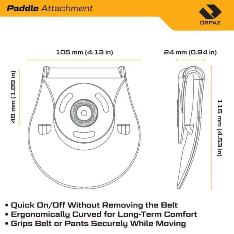ORPAZ EZ holster on a drop-leg
