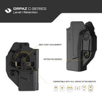 ORPAZ Level I OWB Paddle Holster for Glock – view 6