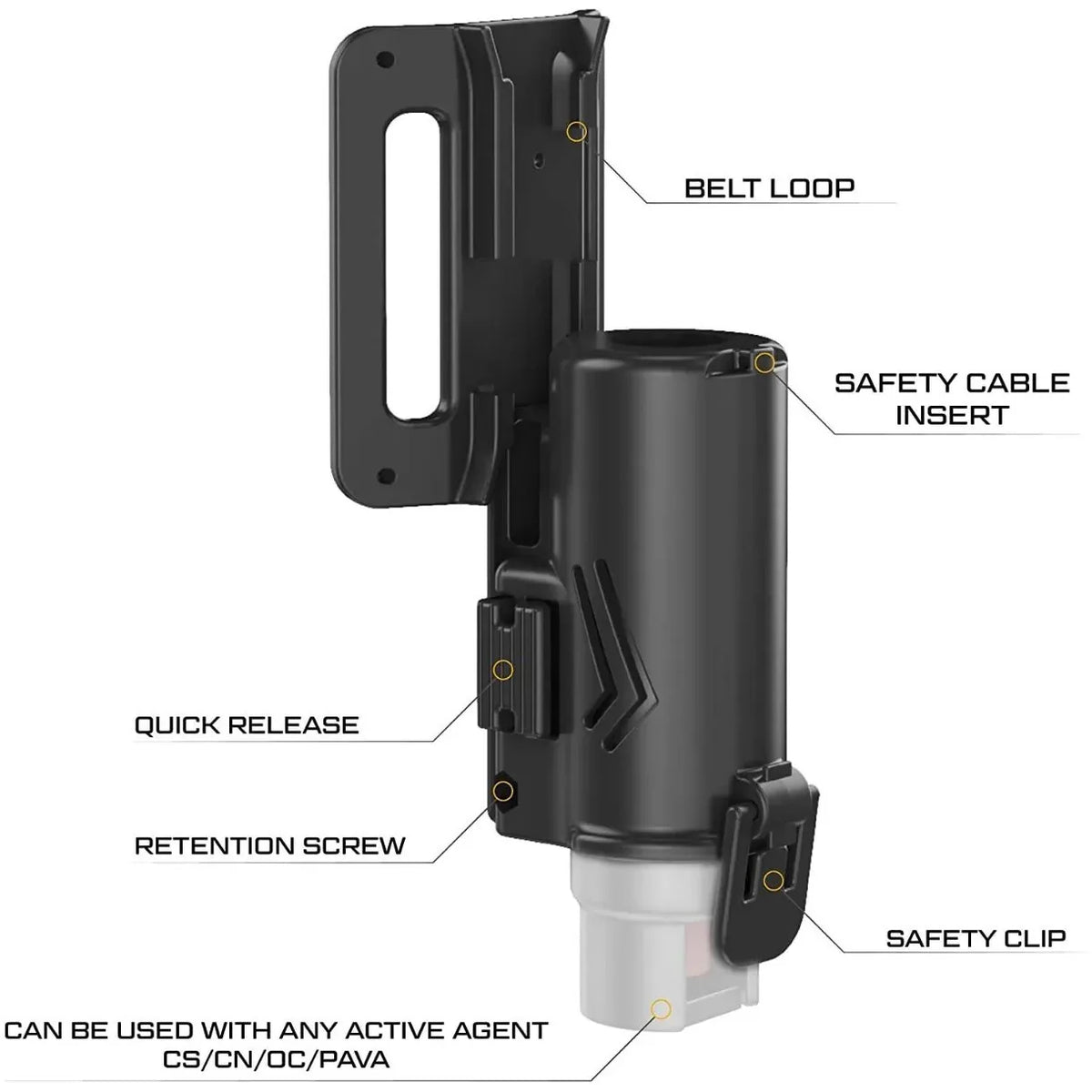 ORPAZ MK3 Pepper Spray Holster – view 2