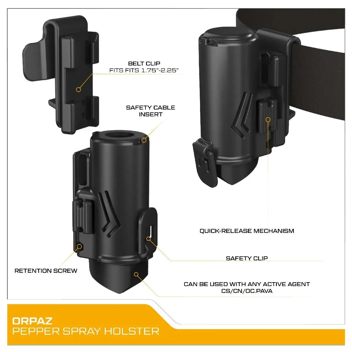 ORPAZ MK3 Pepper Spray Holster – view 7