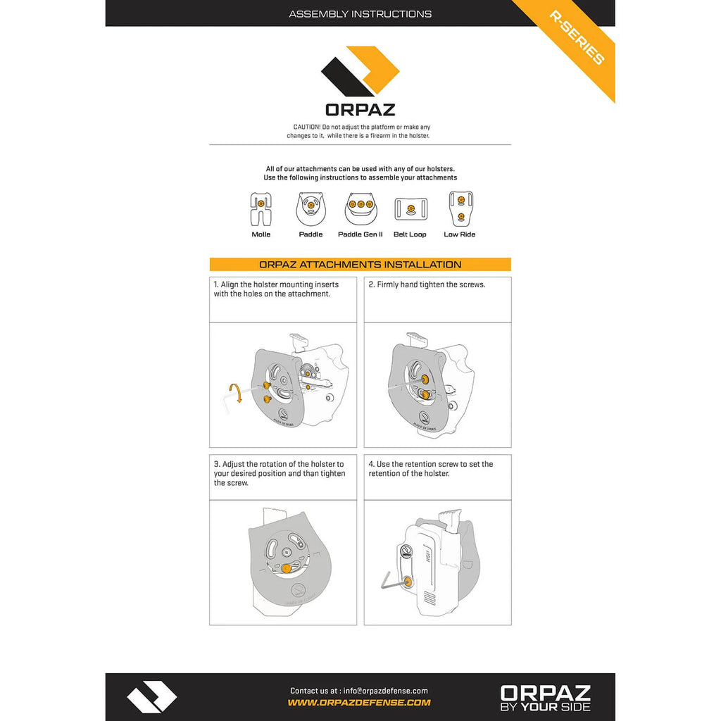 ORPAZ Q-Series Level II holster for Sig P320, view 4