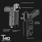 ORPAZ T40 Level II Light-Bearing Holster with Rotating Paddle – view 5