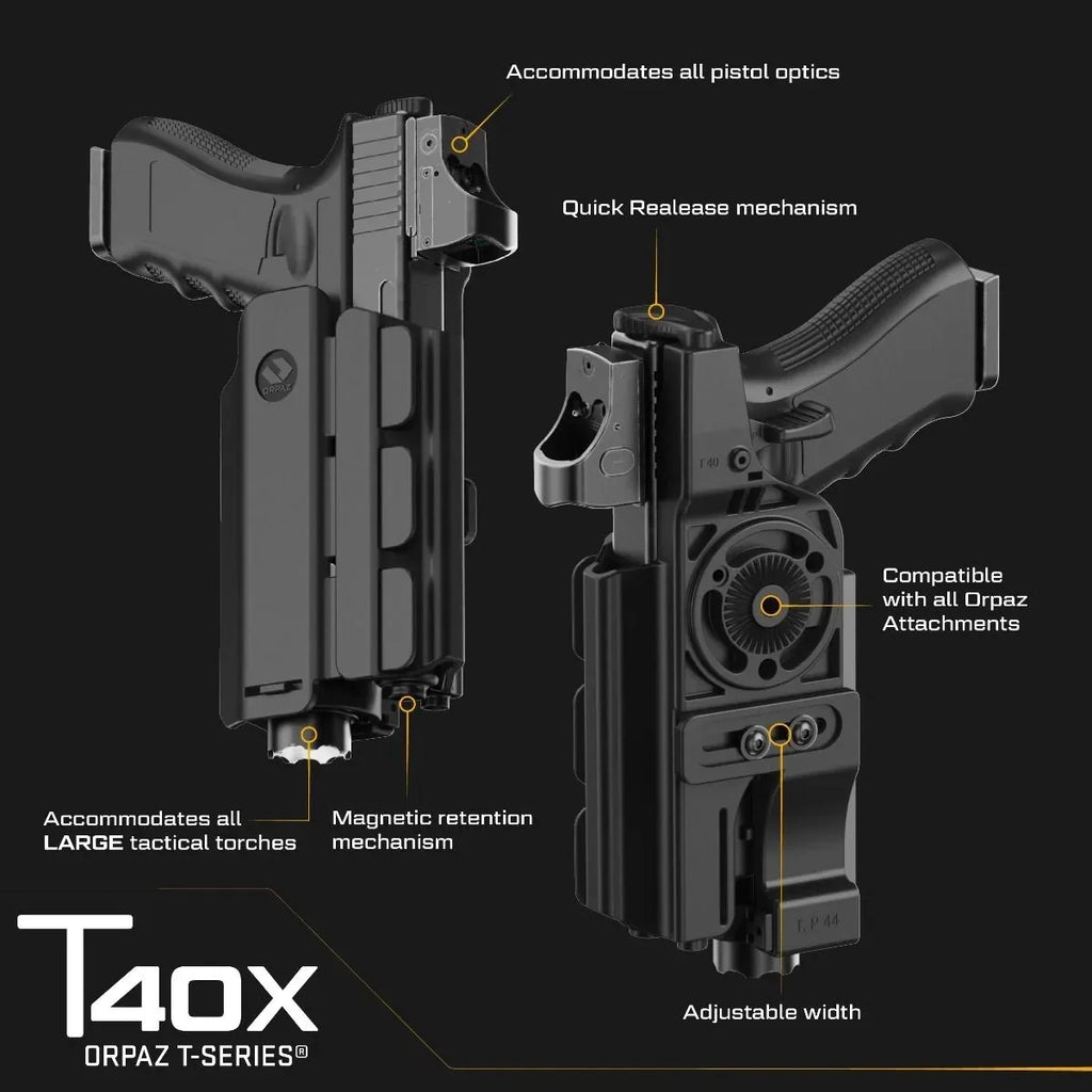 ORPAZ T40X Level II Holster for SureFire X400 / Streamlight TLR-2 – view 6