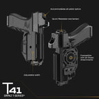 ORPAZ T41 holster with optic-equipped pistol