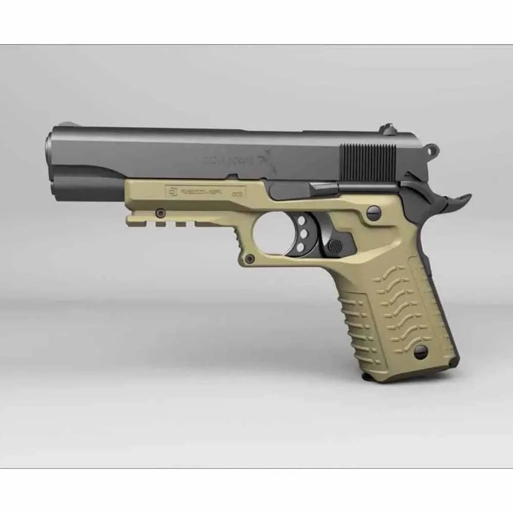 Recover Tactical CC3H grip and rail system for 1911, view 2