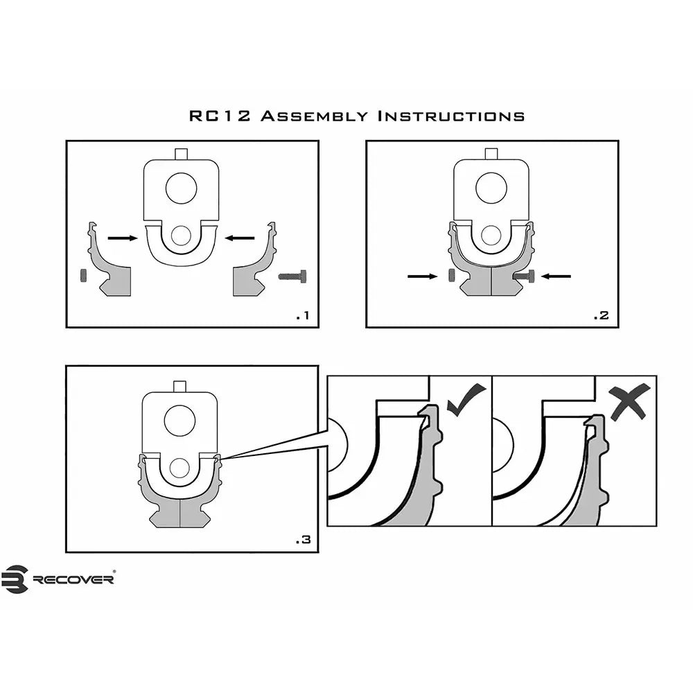 Recover RC12 rail adapter parts