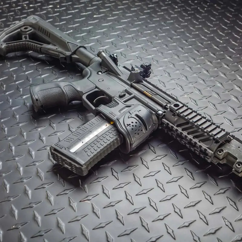 AR-15 with a FAB Defense stock